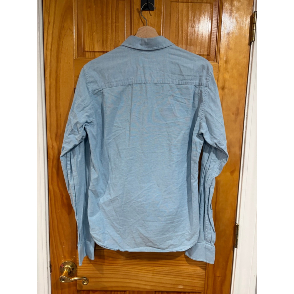 Hollister Laguna Beach Mens Button Down Shirt Blue Oxford Cotton Long Sleeve M V - Picture 6 of 8